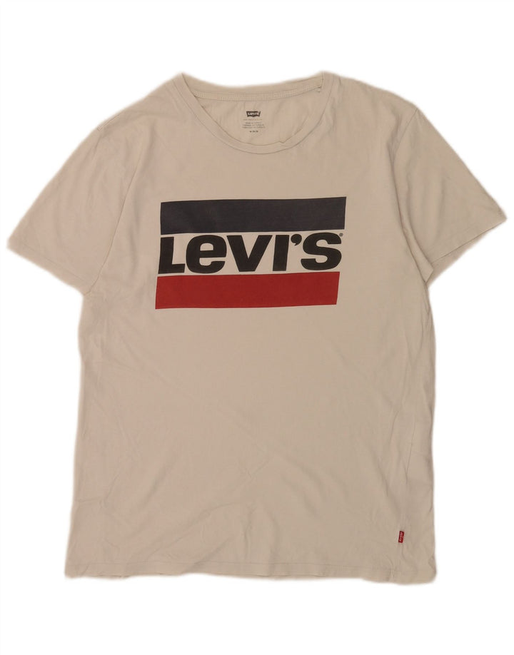 Levi's muška majica kratkih rukava s grafičkim motivima srednje bijele boje, pamuk