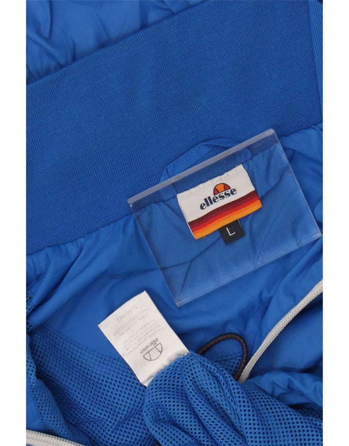 ELLESSE Muška kišna jakna s kapuljačom UK 40 Large Blue Nylon