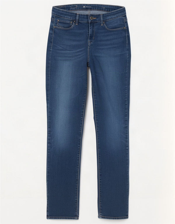 Levi's ženske demi curve uske traperice srednjeg rasta W28 L32 plavi pamuk
