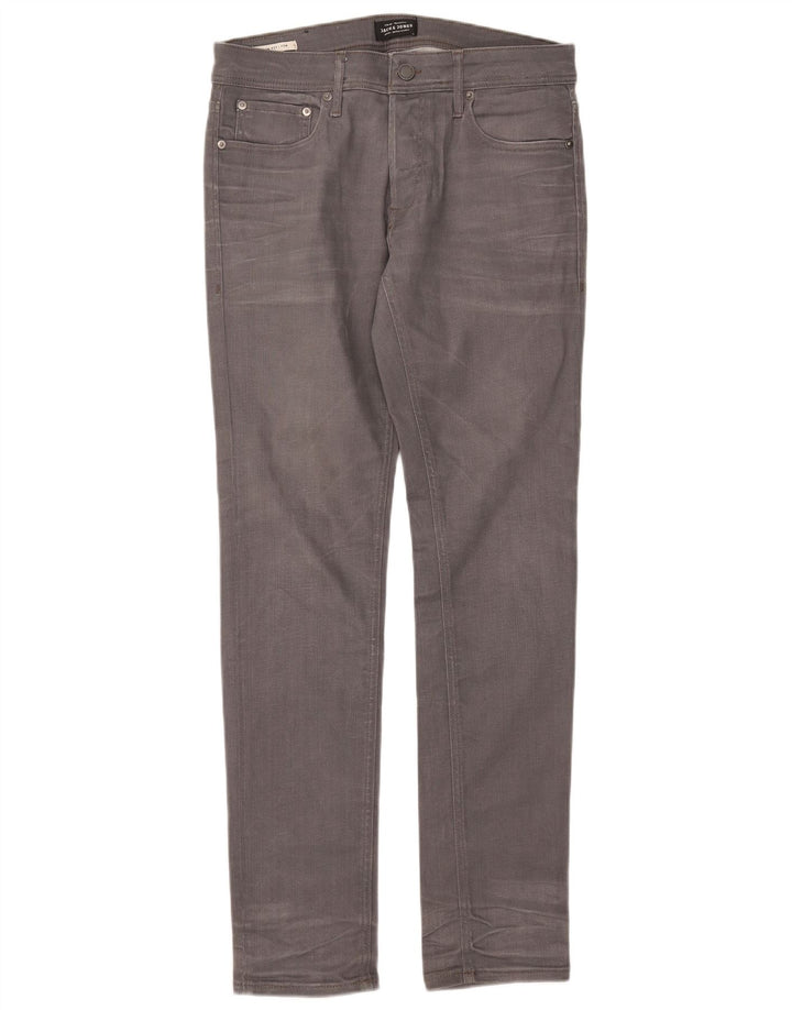 Jack & Jones Muške uske traperice Tim W31 L32 Sivi pamuk