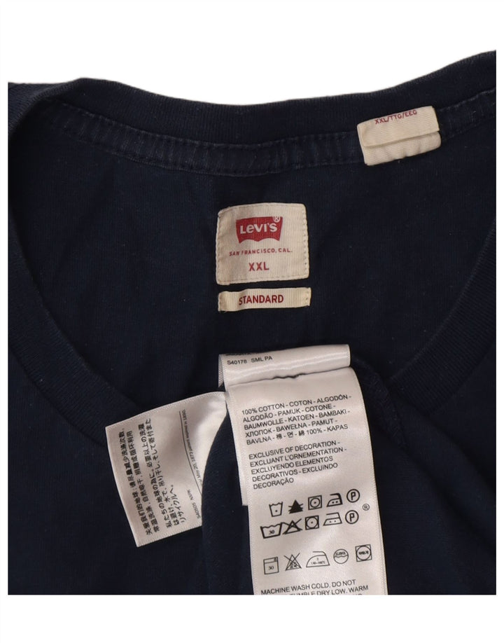 Levi's standardna muška majica kratkih rukava 2XL tamnoplavi pamuk