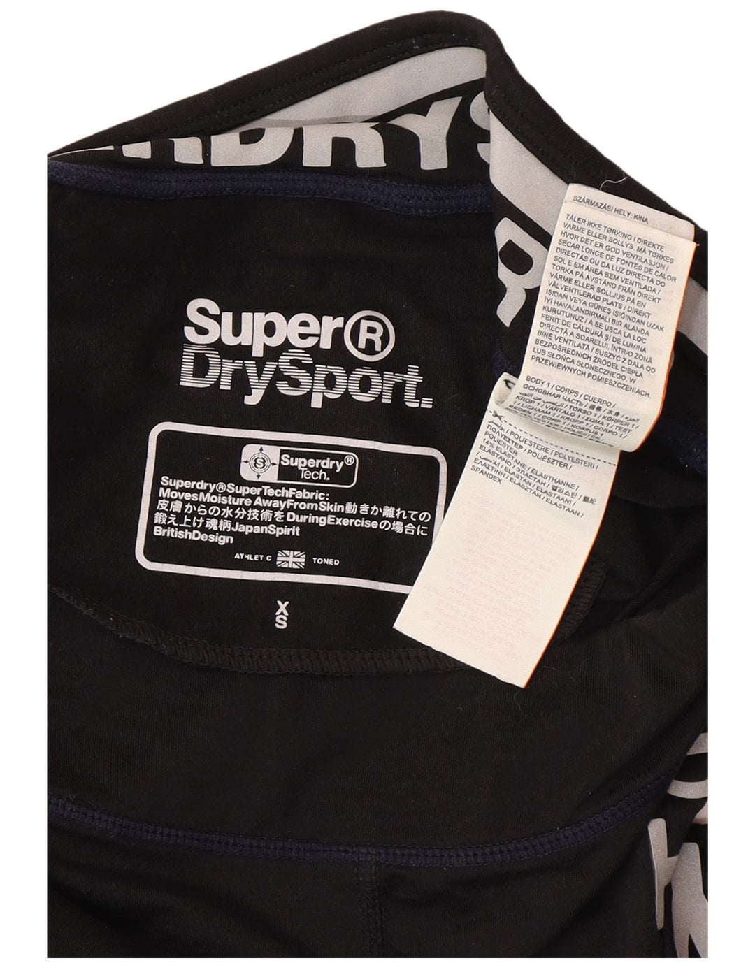 Superdry ženske Graphic Capri tajice UK 6 XS crni poliester