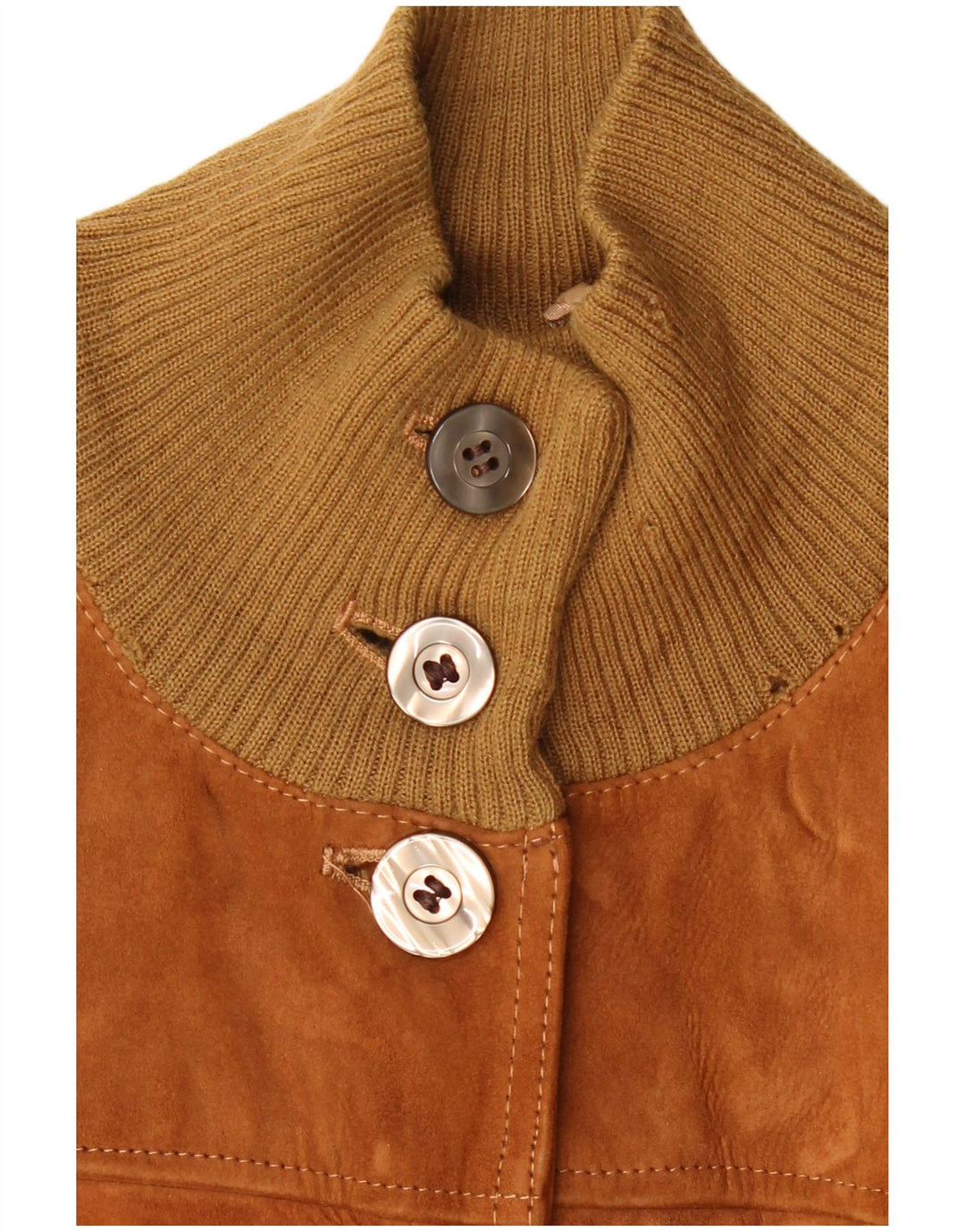 Vintage ženska bomber jakna od brušene kože IT 48 XL smeđa koža