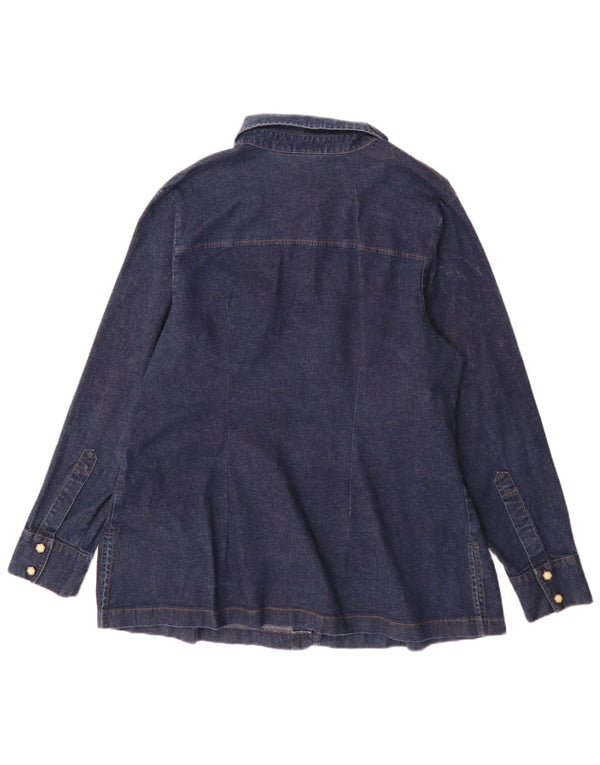 Levi's ženska traper košulja UK 18 XL tamnoplavi pamuk