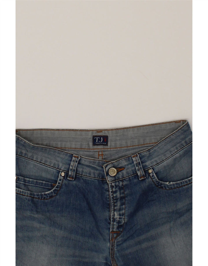 TRUSSARDI Womens Denim Shorts W27 Small Blue Cotton Vintage Trussardi and Second-Hand Trussardi from Messina Hembry 