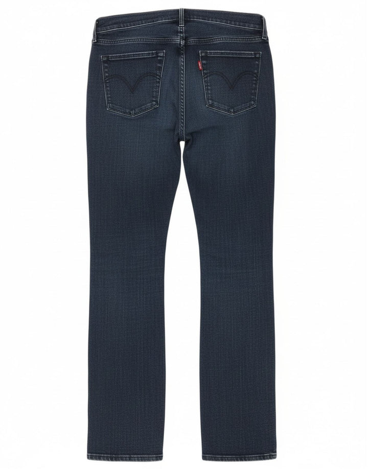Levi's ženske 505 ravne traperice W31 L32 tamnoplavi pamuk