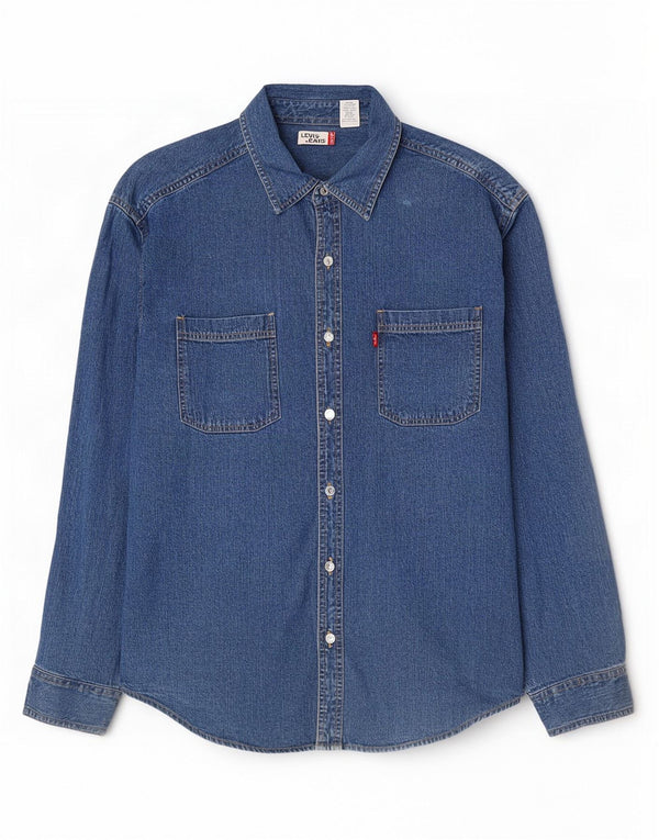 Levi's muška traper košulja velika plava pamuk