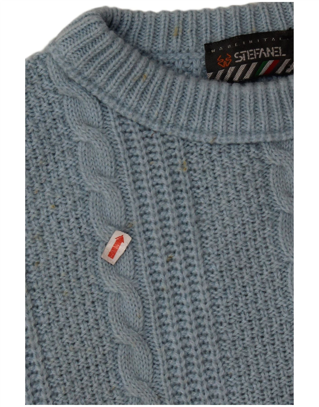 STEFANEL ženski džemper s okruglim izrezom UK 16 Veliki plavi vuneni