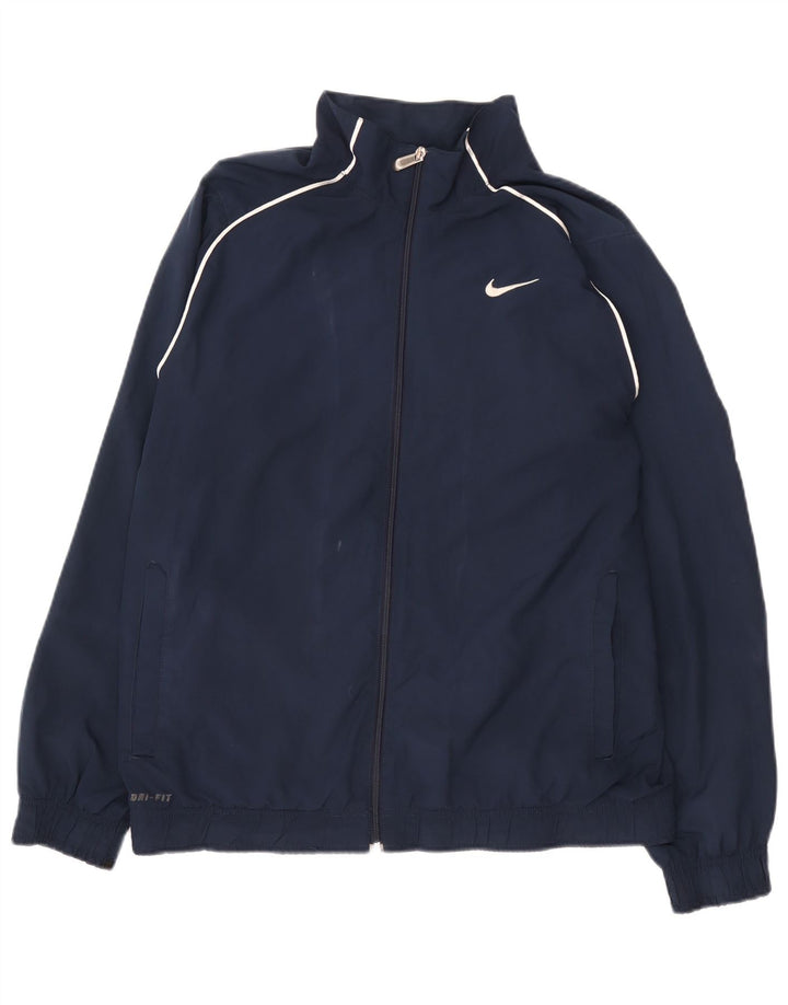 Nike Dri Fit gornja jakna za trenirku srednje tamnoplavi poliester