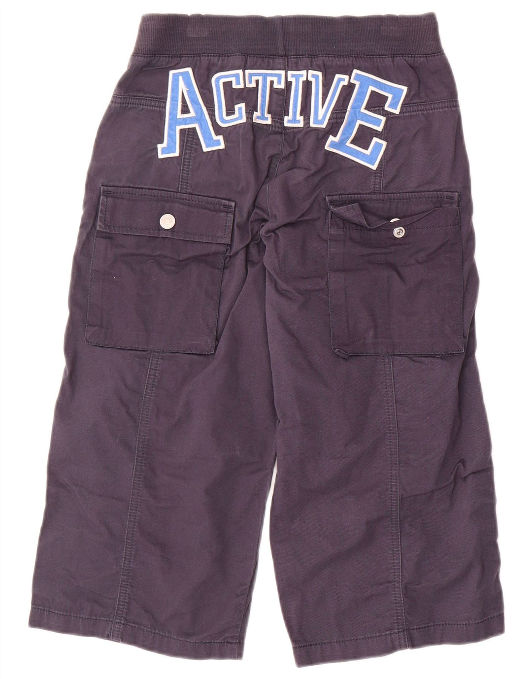 BENETTON Graphic Cargo hlače za dječake 10-11 godina XL W28 L18 tamnoplave