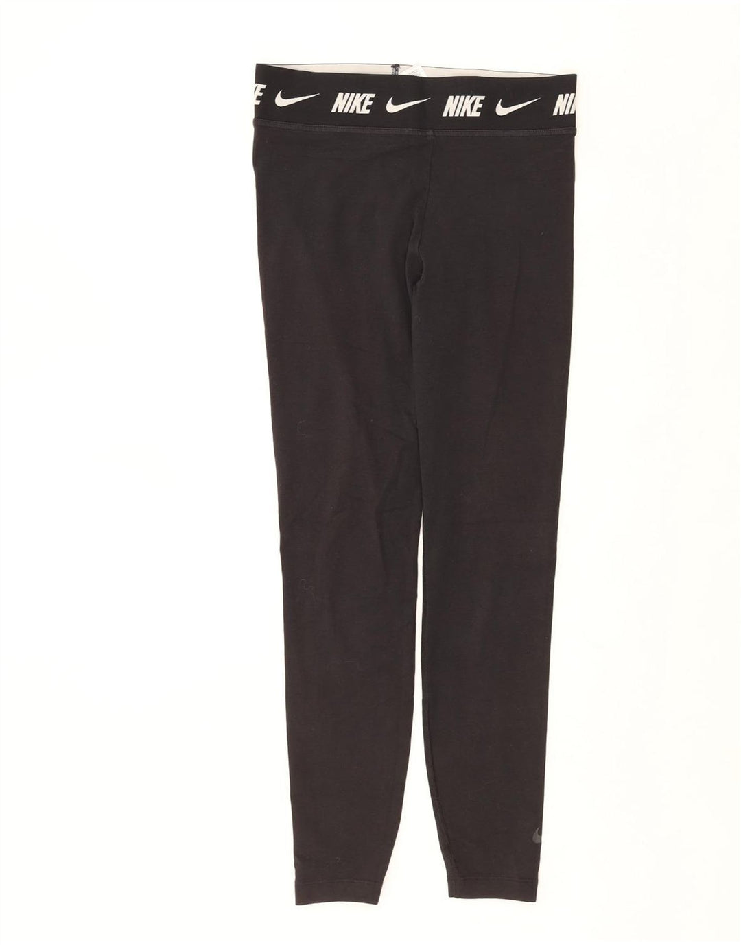 NIKE ženske uske grafičke tajice UK 12 Srednje crni pamuk