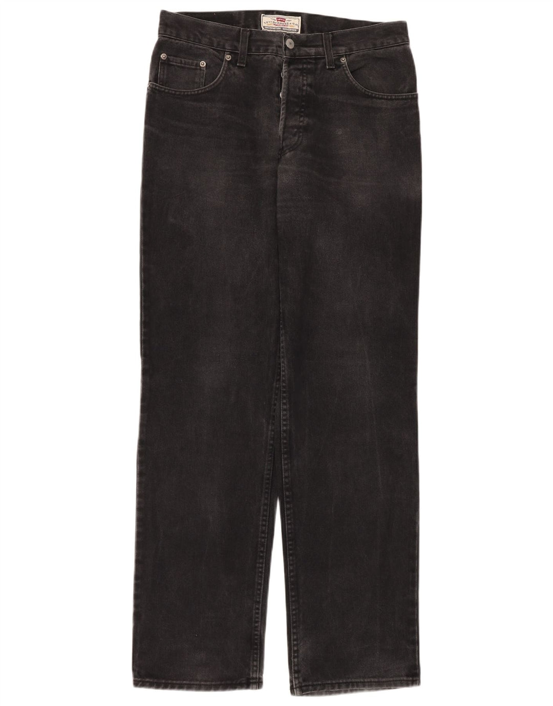 Levi's muške ravne traperice W33 L34 crni pamuk