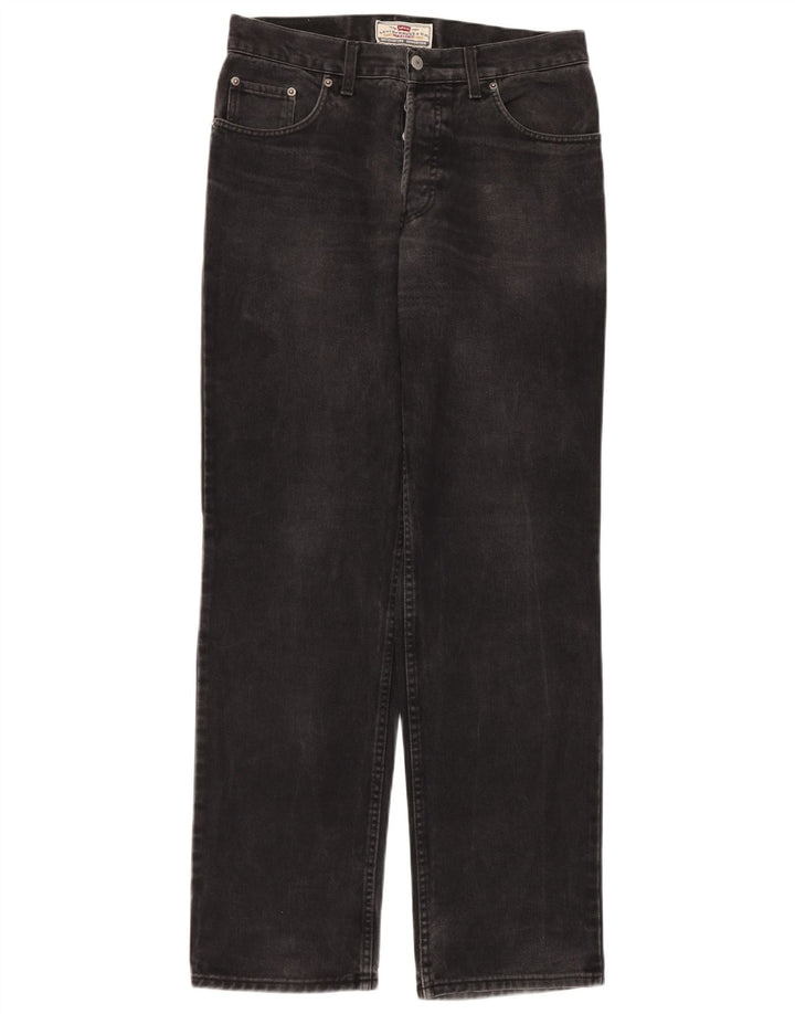 Levi's muške ravne traperice W33 L34 crni pamuk