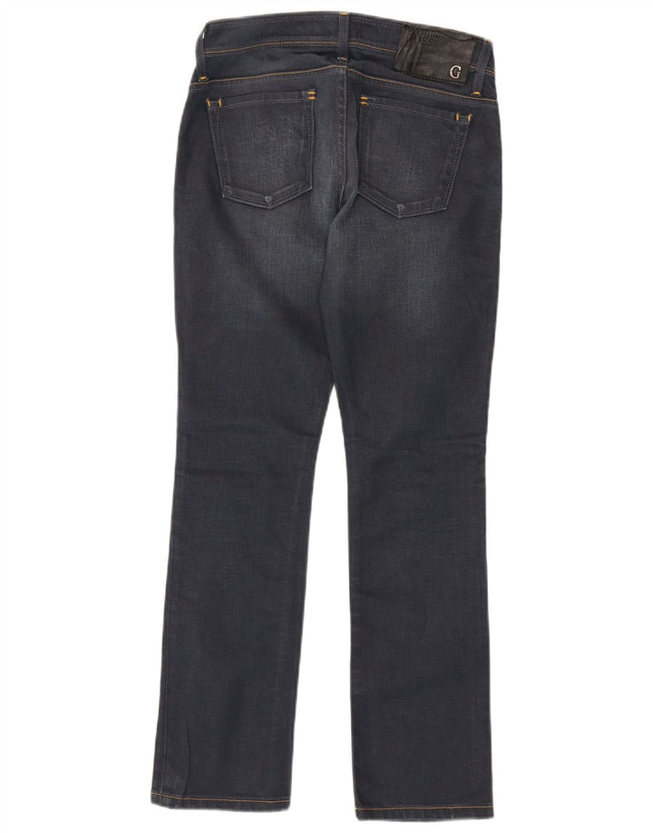 Ženske traperice Guess Bootcut W27 L29 tamnoplavi pamuk
