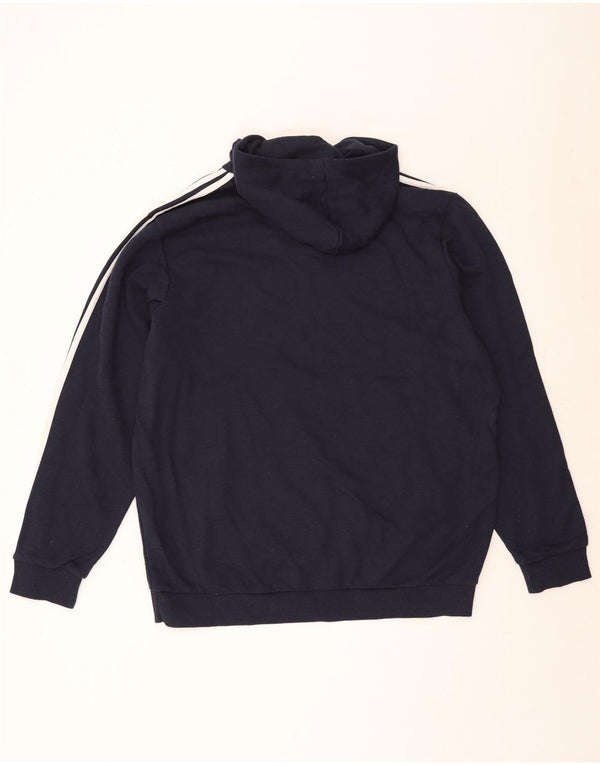 Adidas muška majica s kapuljačom 2XL tamnoplavi pamuk