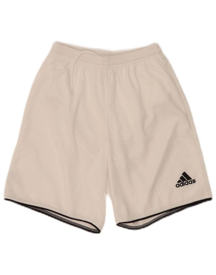 Adidas muške sportske kratke hlače, male bijele sportske poliesterske hlače