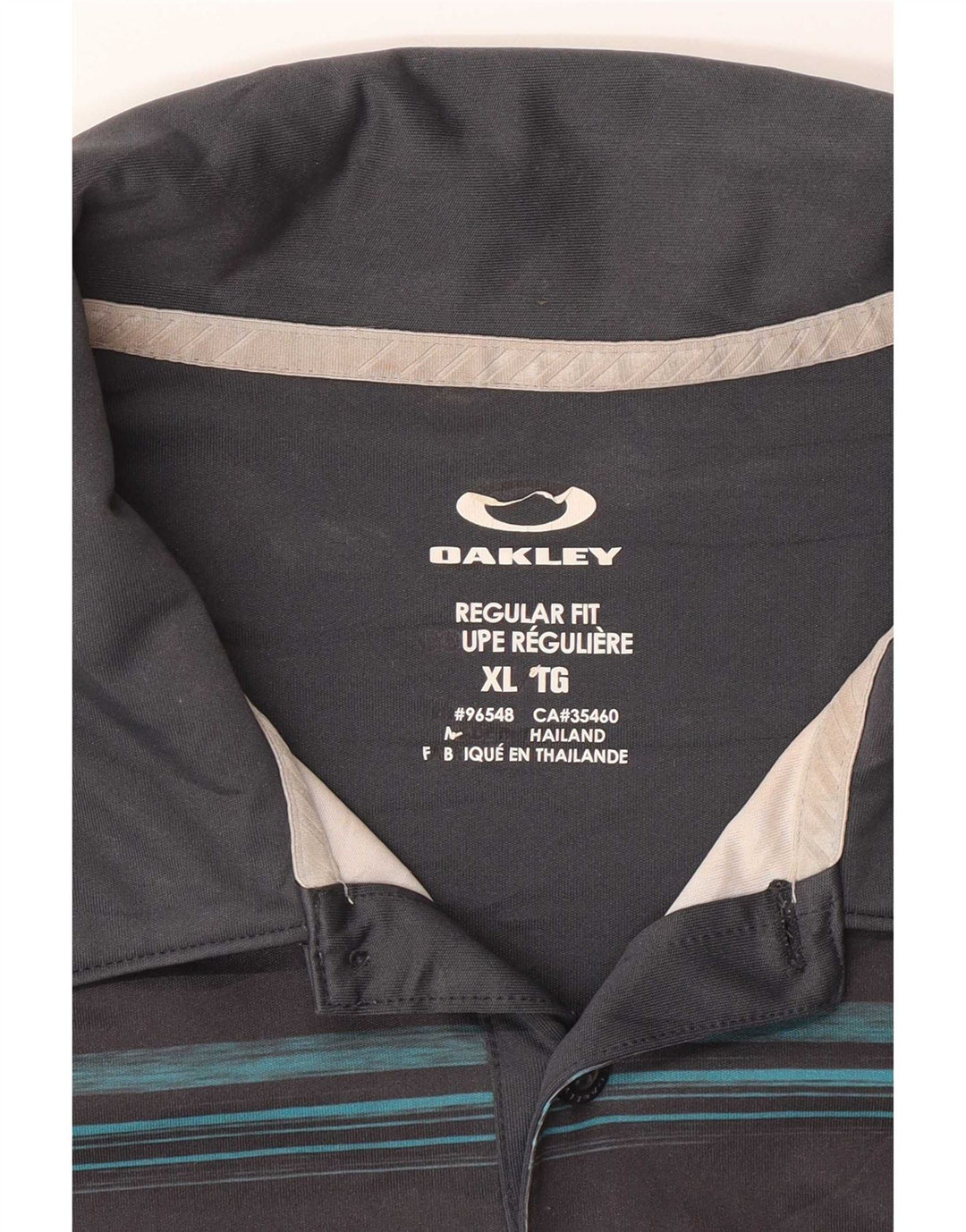 Oakley muška polo majica standardnog kroja XL na sive pruge