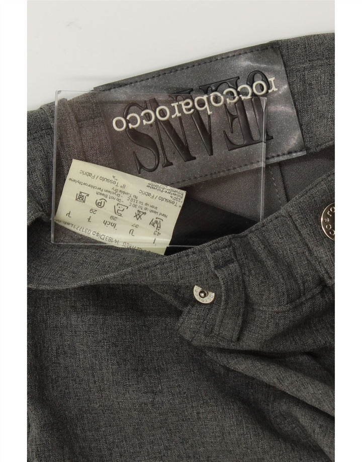 ROCCOBAROCCO Womens Slim Casual Trousers W29 L29 Grey Polyester Vintage Roccobarocco and Second-Hand Roccobarocco from Messina Hembry 