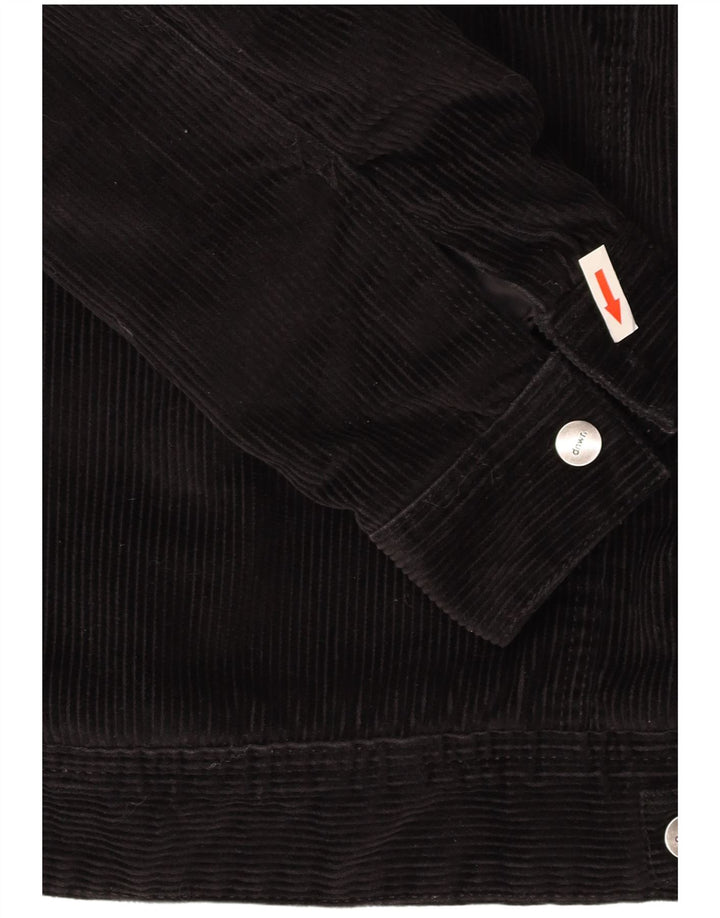 ZARA muška Sherpa jakna od samta UK 42 XL crni pamuk u boji