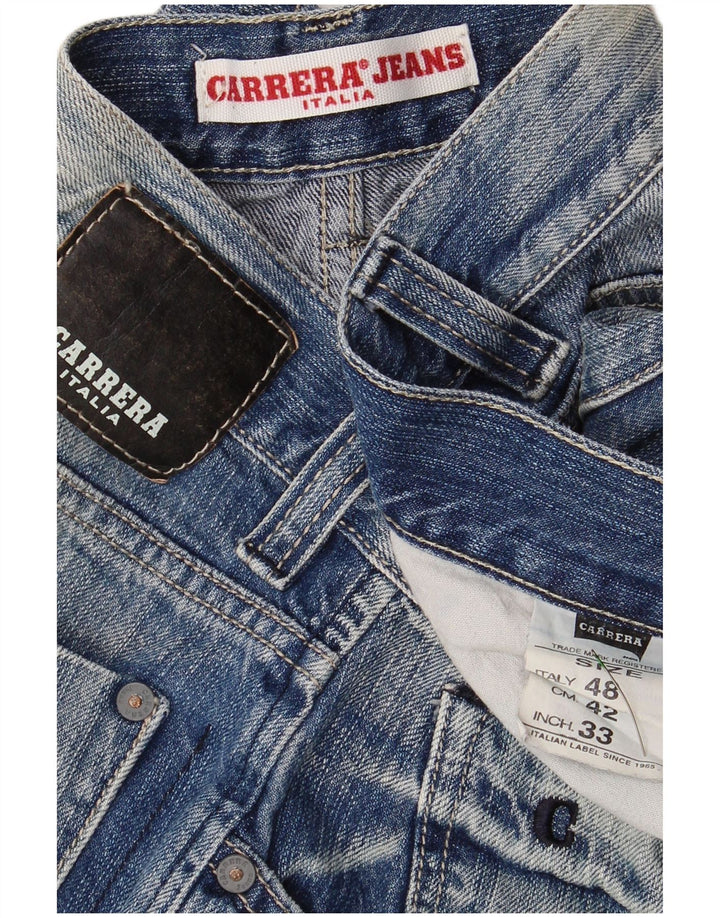 CARRERA Muške traper kratke hlače W33 srednje plave