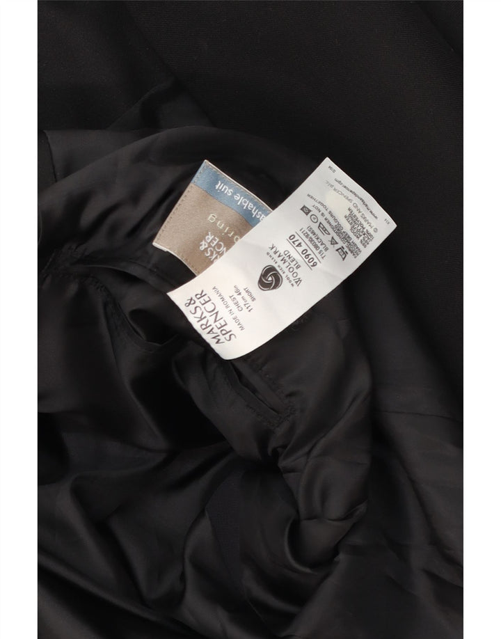 Marks & Spencer muška jakna sa 2 gumba UK 46 XL crna vuna