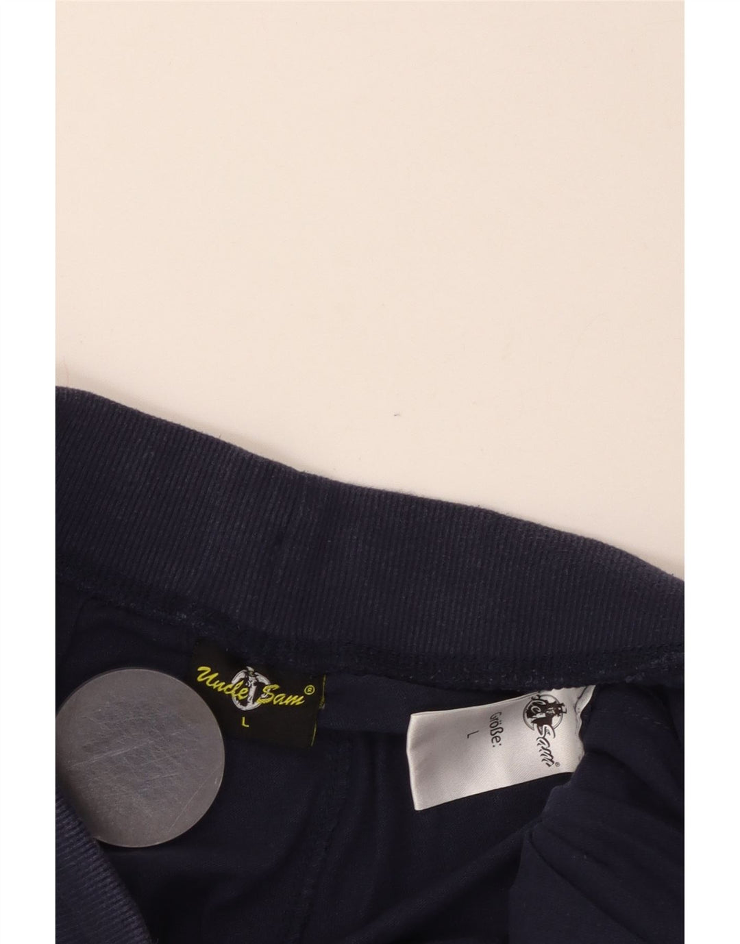 Velike pamučne tamnoplave muške trenirke Uncle Sam s grafičkim motivima