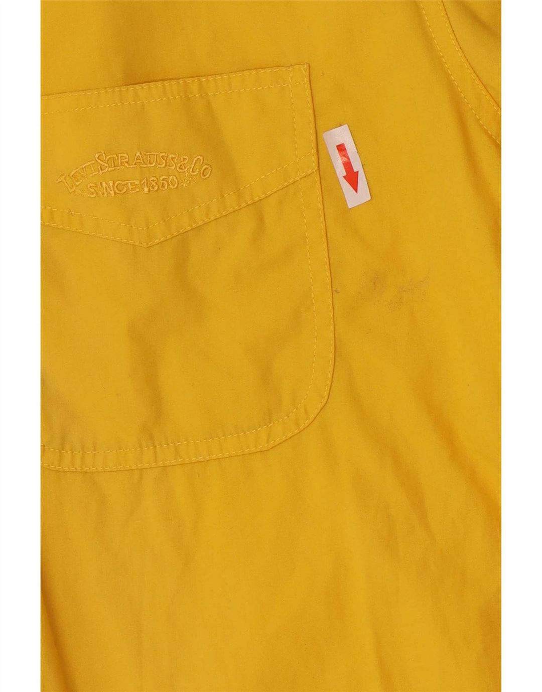 Levi's muška košulja kratkih rukava, veliki žuti pamuk