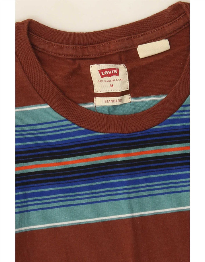 Levi's muška standardna majica kratkih rukava srednje smeđe na pruge