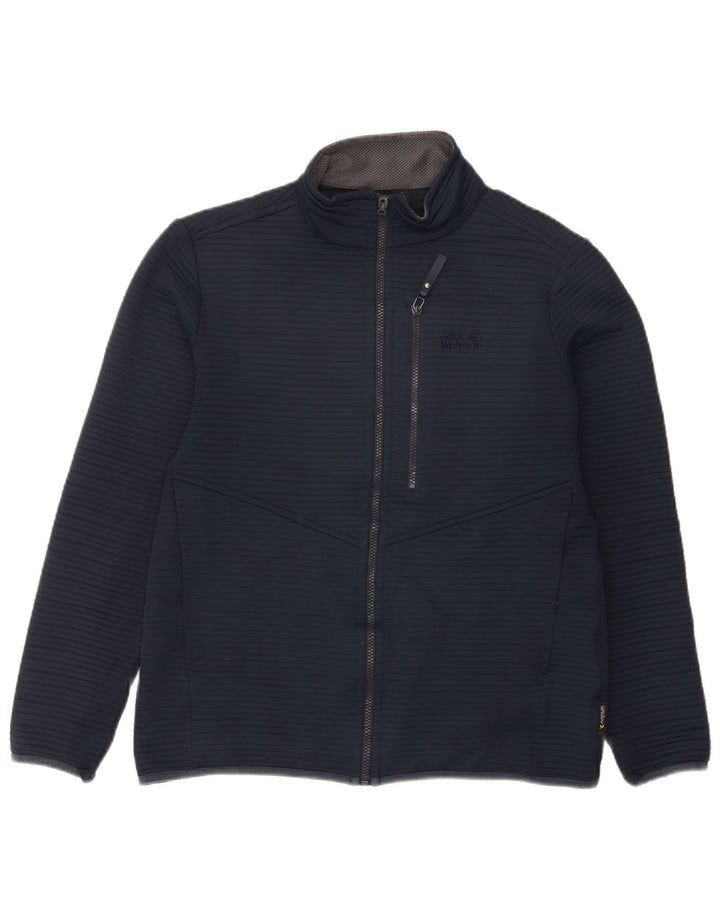 Jack Wolfskin muška gornja jakna od trenirke UK 36/38 srednje tamnoplavi poliester