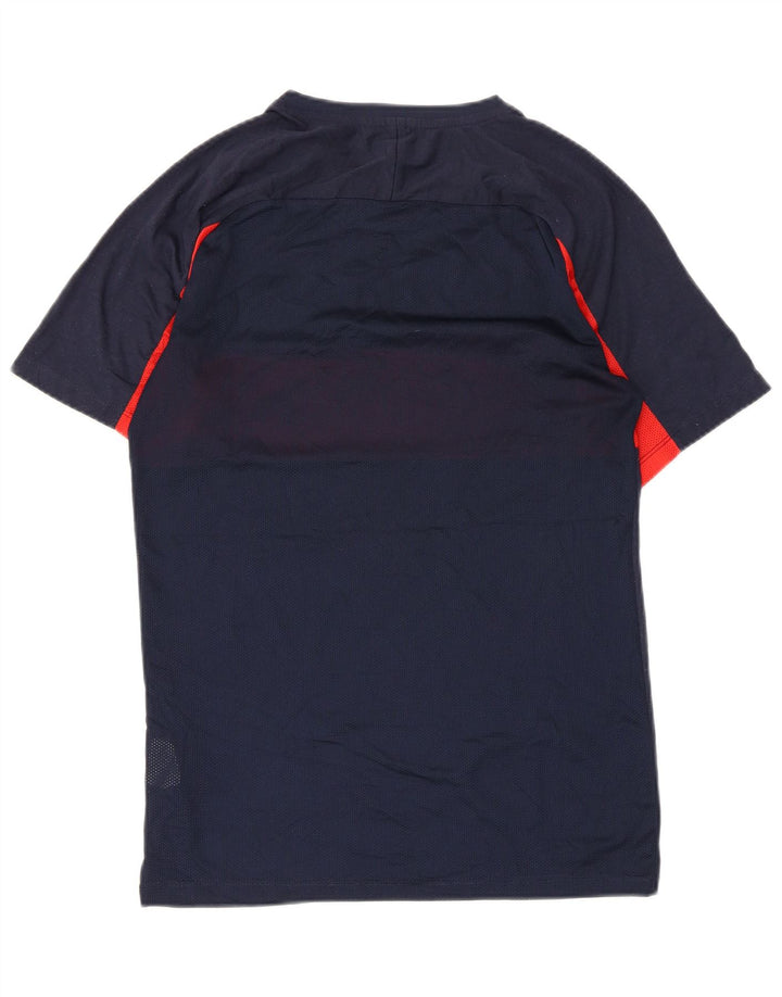 Nike Dri Fit majica kratkih rukava mala mornarsko plava poliesterska boja
