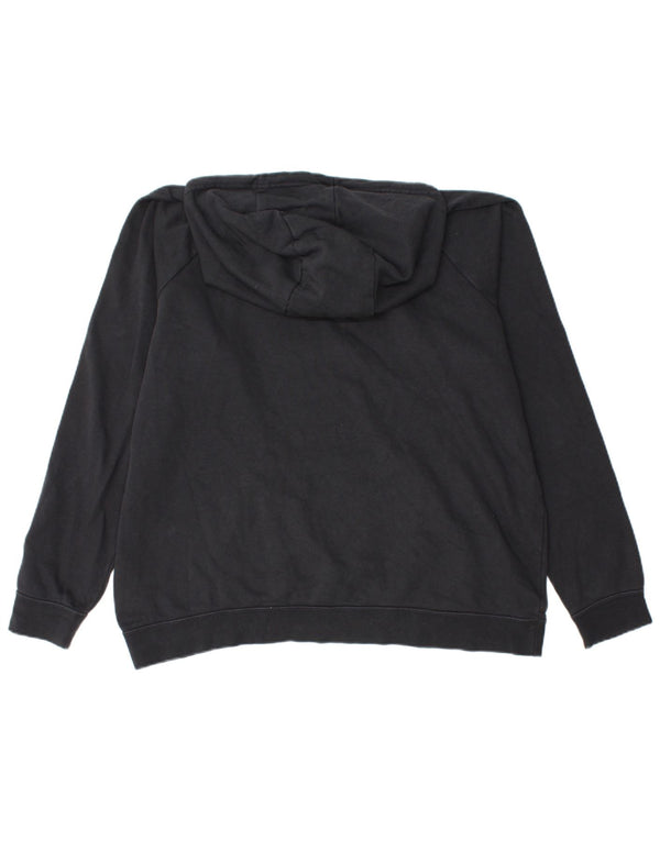 NIKE Ženska prevelika majica s kapuljačom UK 18 XL crni pamuk