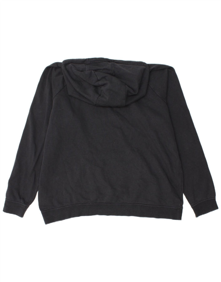 NIKE Ženska prevelika majica s kapuljačom UK 18 XL crni pamuk