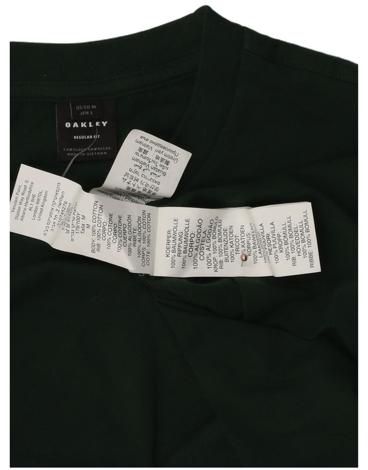 OAKLEY muška majica standardnog kroja dugih rukava srednje zelene boje pamuka