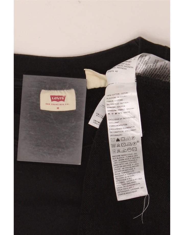 LEVI'S Ženska majica s kratkim rukavima UK 14 Srednje crni pamuk