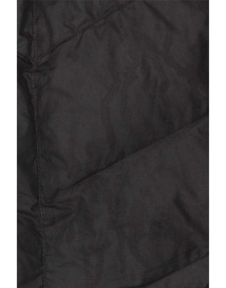 Velika crna poliesterska jakna s kapuljačom za dječake Nike 12-13 godina