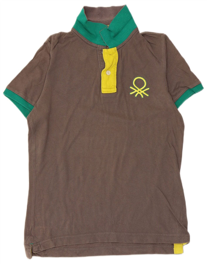 BENETTON muška polo majica srednje sivi pamuk