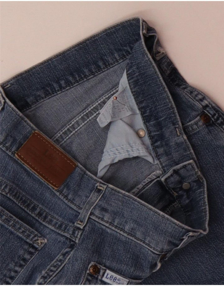 LEE Ženske traper kratke hlače W28 Srednje plavi pamuk