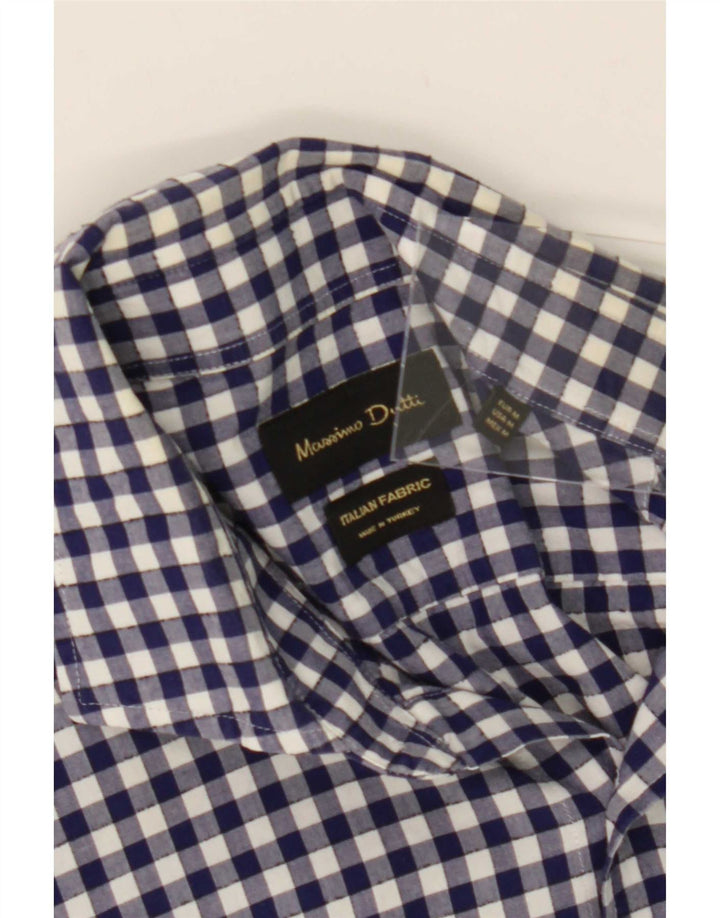 Massimo Dutti muška košulja srednje tamnoplave boje gingham