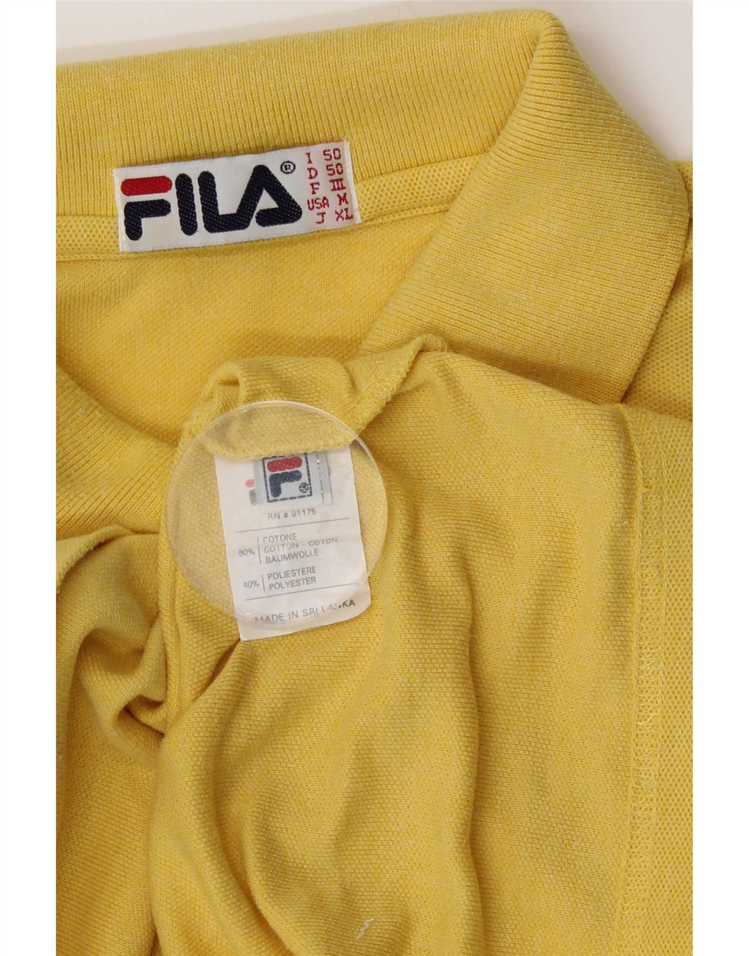 Fila muška polo majica IT 50 srednje žuti pamuk