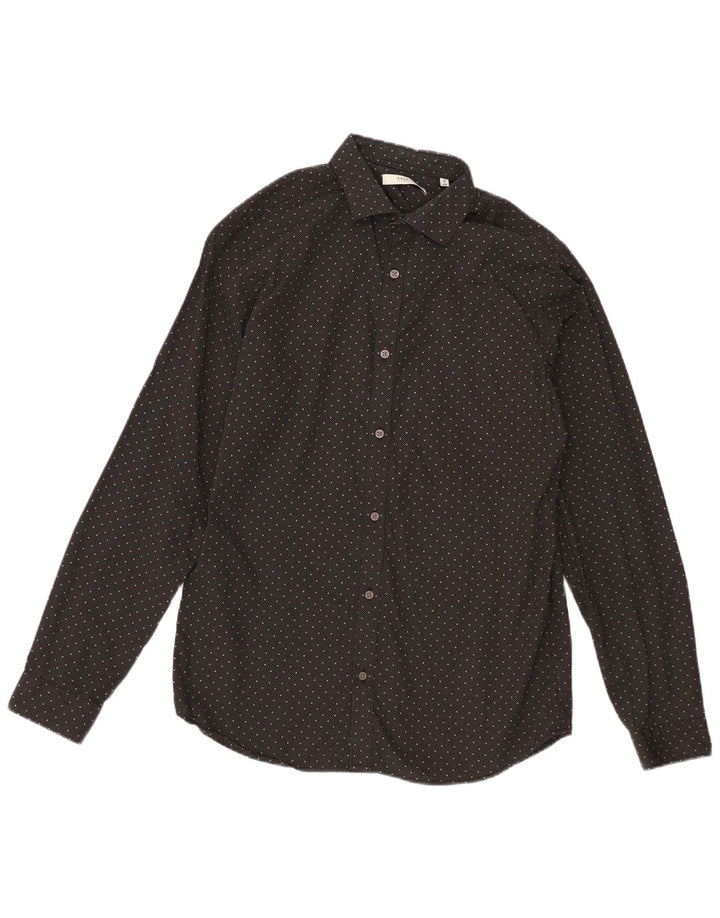 Jack & Jones muška košulja veličine 40 srednje crne točkice
