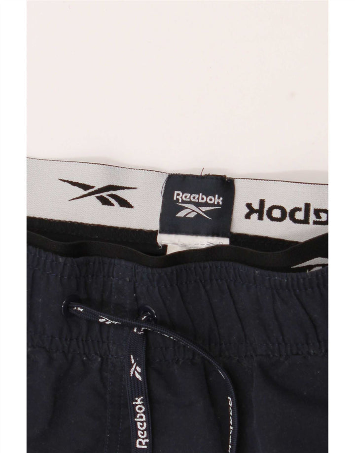 Reebok muške grafičke sportske kratke hlače srednje tamnoplave