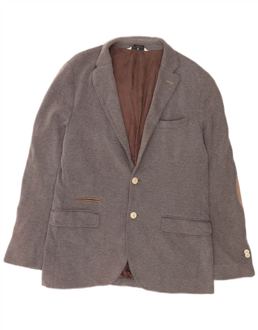 Massimo Dutti muška jakna s 2 gumba EU 52 veliki sivi pamuk