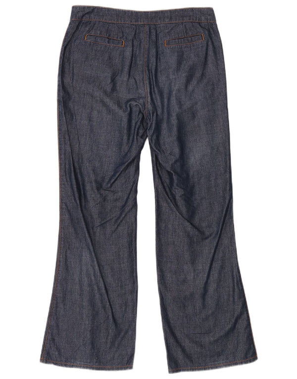 Hobbs Ženske Bootcut Chino hlače UK 10 Small W28 L28 Mornarsko plavi pamuk
