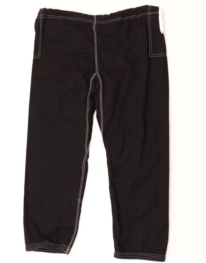 Vintage muške grafičke trenirke, velike crne pamučne hlače