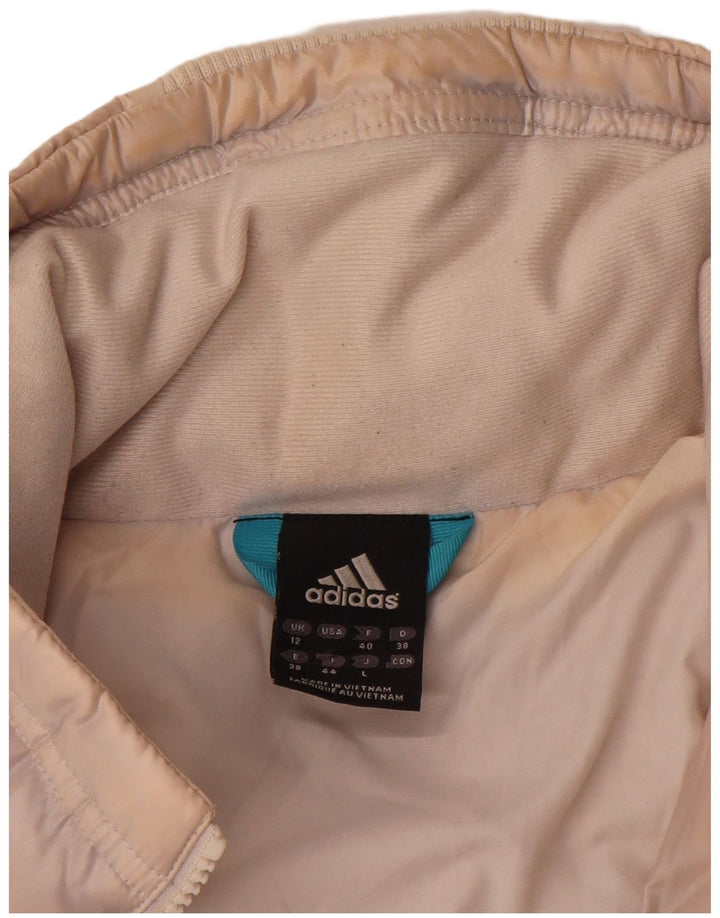 Adidas ženska podstavljena jakna UK 12 srednje bež najlon
