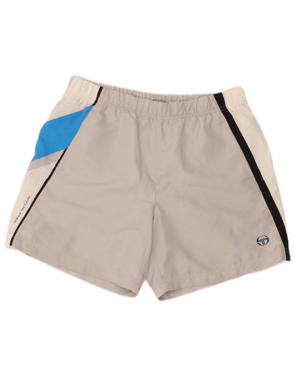 Sergio Tacchini muške sportske kratke hlače XL sivi poliester u boji