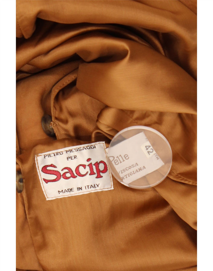 VINTAGE ženska jakna od brušene kože IT 42 srednje bež kože