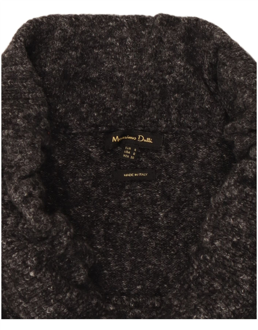 Massimo Dutti ženska pletena midi suknja mala W30 siva s pjegama