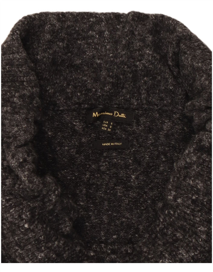 Massimo Dutti ženska pletena midi suknja mala W30 siva s pjegama