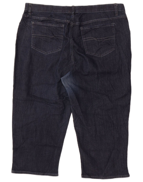 Lee ženske Riders Capri traperice US 20 3XL W40 L20 tamnoplavi pamuk